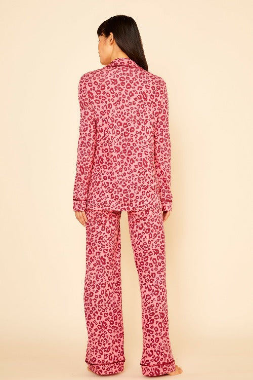 Bella Printed Printed Long Sleeve Top & Pant Pajama Set