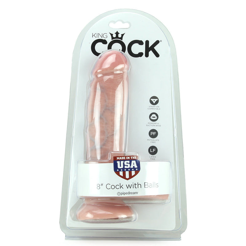 King Cock 8 Inch Cock with Balls