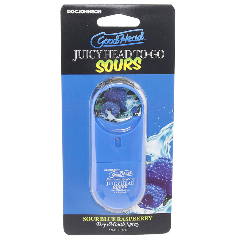 GoodHead Juicy Head Sours Spray To-Go in Blue Raspberry