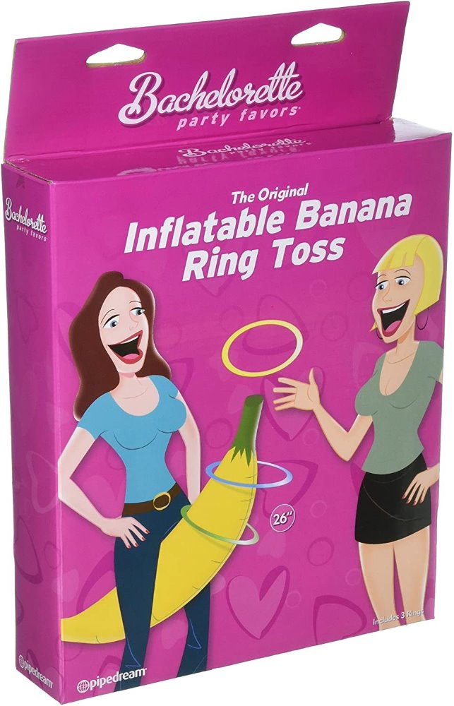 Bachelorette Party Favors - The Original Inflatable Banana Ring Toss Game