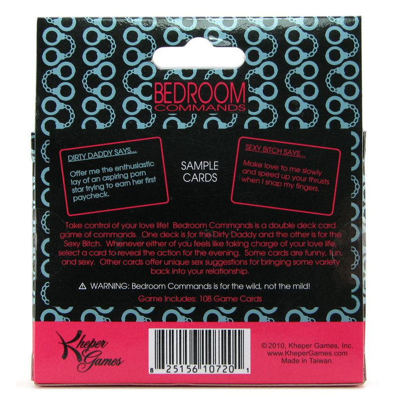 Bedroom Commands Card Game X's & Oh's Love Boutique