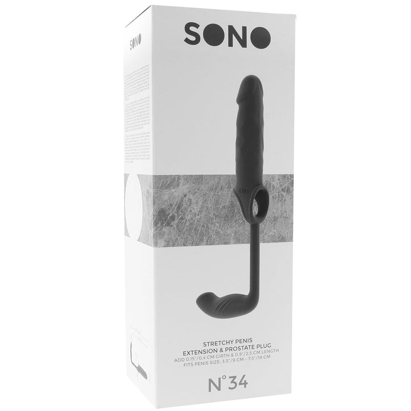 SONO No. 34 Penis Extension & Prostate Plug in Grey