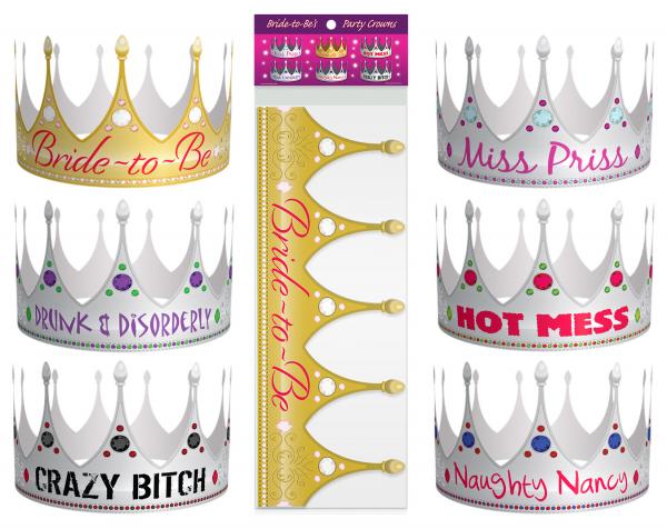 Bride to Be Party Crowns ( 6/set)